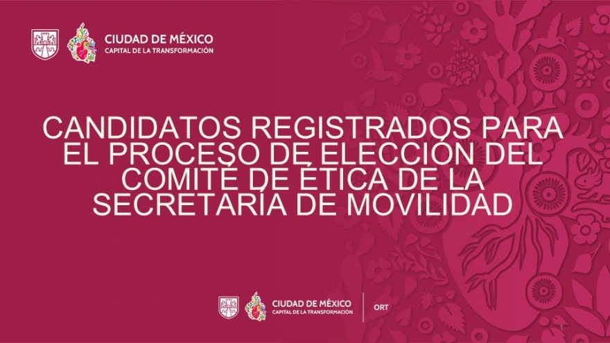 CANDIDATOS REGISTRADOS PARA EL PROCESO DE ELECCIÓN DEL COMITÉ DE ÉTICA DE LA SECRETARÍA DE MOVILIDAD